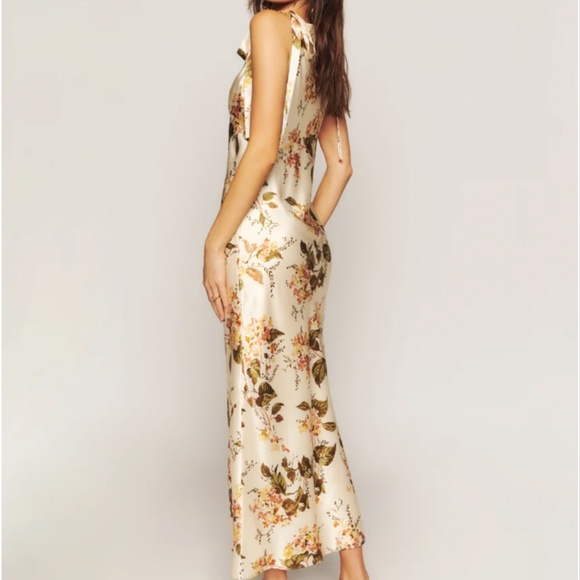 NWT Reformation Aden Silk Midi Dress - Bella Floral - Picture 6 of 8